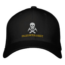 Paleontologist Skull and Cross Picks Embroidered Embroidered Baseball Caps