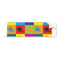 Paleontology Pop Art Bumper Sticker