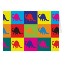 Paleontology Pop Art Greeting Card