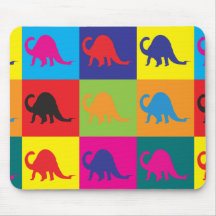 Paleontology Pop Art Mouse Mat
