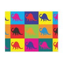 Paleontology Pop Art Postcards