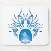 Paleontology Skull Mouse Pads