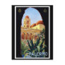 "Palermo" Vintage Travel Poster Postcard