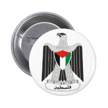 palestine coat of arms pinback buttons