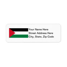 Palestine Flag Custom Return Address Label