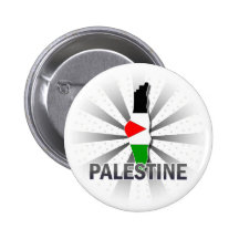 Palestine Flag Map 2.0 Pinback Button