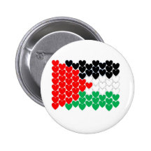 Palestine hearts buttons
