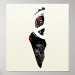 Palestine Trendy Peace Sign with Palestinian map Print
