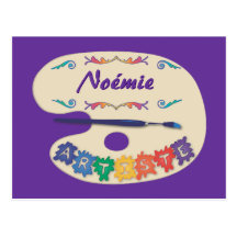 Palette de Couleur pour Artistes Post Card