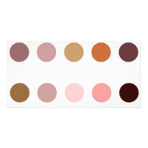 Palette de maquillage cartes de vœux avec photo