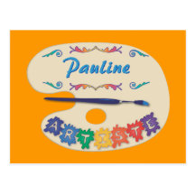 Palette de Peintre Postcards