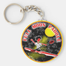 Palette de pleine lune de kayak porte-clefs
