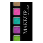 Palettes de spa de salon de maquilleur de beauté c cartes de visite professionnelles