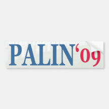 Palin '09 bumper sticker