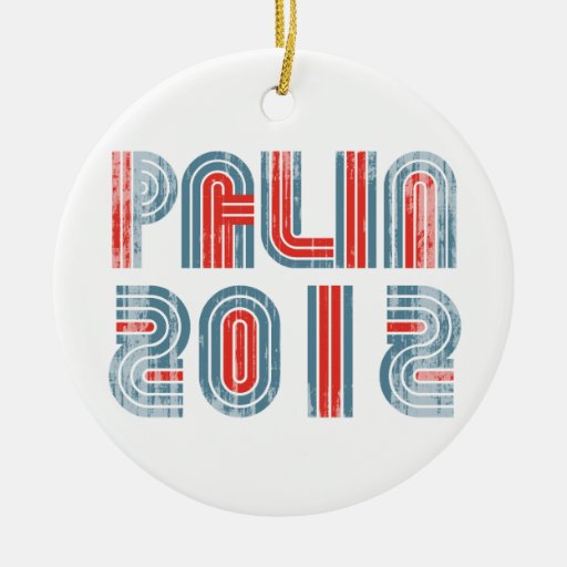 PALIN 2012 blue Faded.png Christmas Ornament