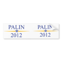 Palin 2012 bumper stickers