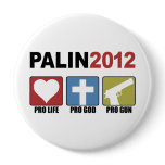 Palin 2012 buttons