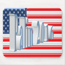 PALIN 2016 Mouse Pad, Powder Blue 3D, Old Glory