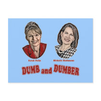 Palin and Bachmann Dumb and Dumber Postcards