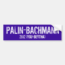 Palin-Bachmann blue Bumper Sticker
