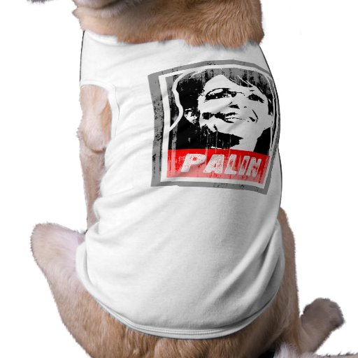 PALIN Faded.png Tee-shirt Pour Toutou