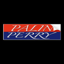 Palin / Perry bumper stickers