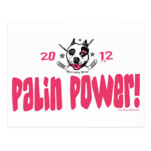 Palin Power Hockey Mom 2012 Postcards