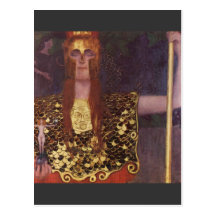 Pallas Athena by Gustav Klimt Post Card