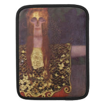 Pallas Athena by Gustav Klimt Sleeve For iPads
