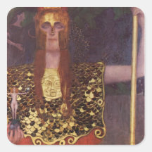 Pallas Athéna par Gustav Klimt Autocollant