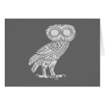 Pallas Athene Athena Eule owl Grußkarte