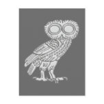 Pallas Athene Athena Eule owl Postkarte