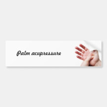 Palm acupressure bumper stickers
