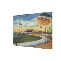 Palm Beach, FL - Kennel Club, Dog Racing Track Gallery Wrap Canvas