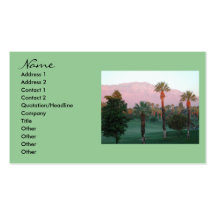 Palm Desert at Sunset Business Cards