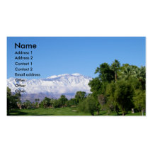 Palm Desert Mountain View Business Business Card Template