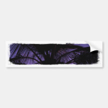 Palm Frond Silhouette Bumper Sticker