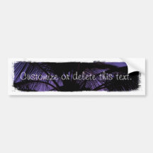 Palm Frond Silhouette; Customizable Bumper Stickers