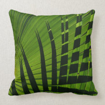 Palm Frond Throw Pillow
