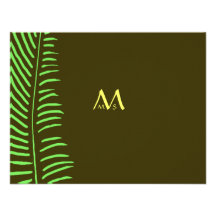 Palm Frond Wedding RSVP Invites