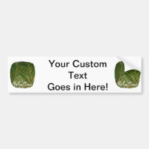 Palm Fronds with Palm Tree white text tropical Bumper Stickers