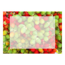 palm nuts green and red. invitation
