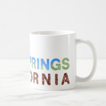 Palm Springs bleu et vert Mug