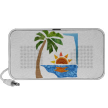 Palm, Sun & Sea Laptop Speaker