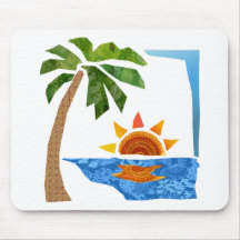 Palm, Sun & Sea Mousepads