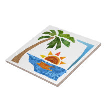 Palm, Sun & Sea Tiles