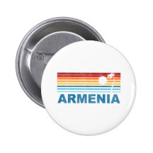 Palm Tree Armenia Pinback Button