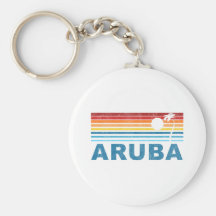 Palm Tree Aruba Keychains