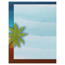 Palm Tree / Beach theme wedding / event Custom Letterhead