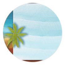 Palm Tree / Beach theme wedding / event Stickers